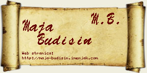 Maja Budišin vizit kartica